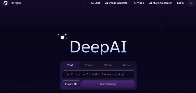 ابزار DeepAI در تولید عکس