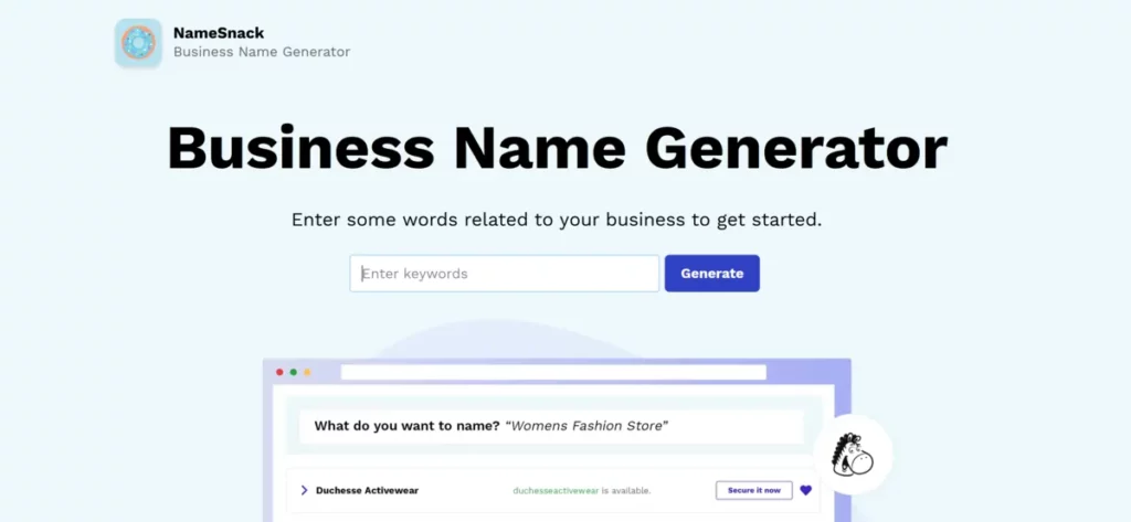 انتخاب اسم شرکت با هوش مصنوعی با NameSnack