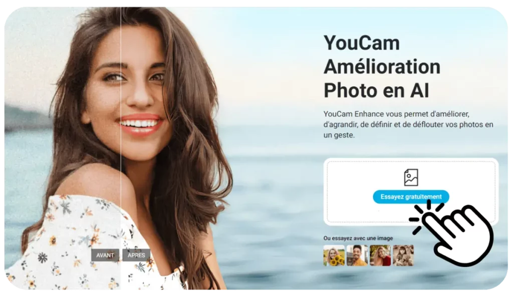 ترمیم عکس با YouCam Enhance